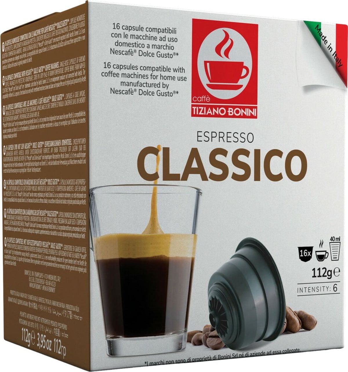 Bonini - Classico (16 stk) - Kapsler til Dolce Gusto