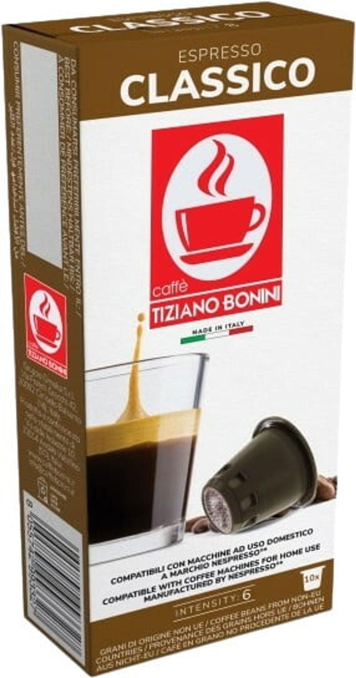 Bonini - Espresso Classico (10 stk) - Kapsler til Nespresso