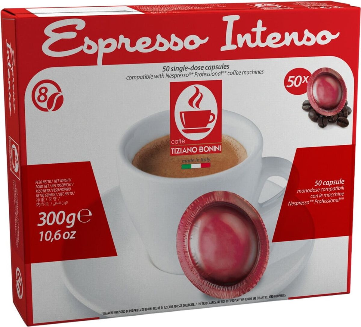 Bonini - Espresso Intenso (50 stk) - Kapsler til Nespresso Pro