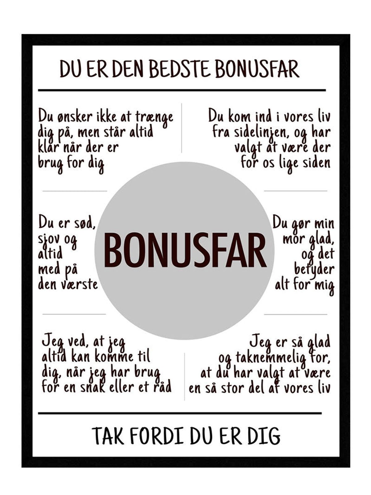 Bonusfar plakat