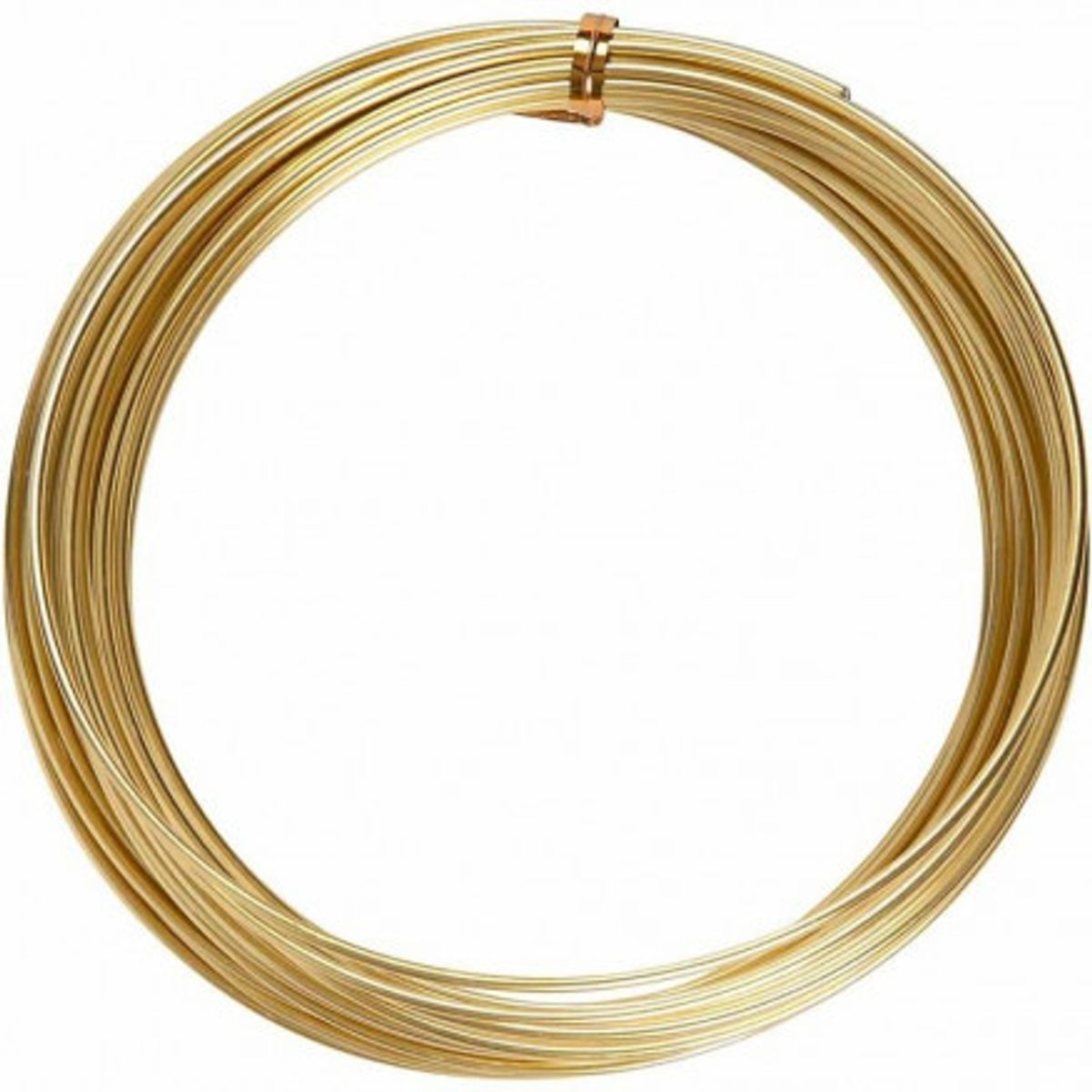 Bonzaitråd / Alu wire Guld 2mm 10m