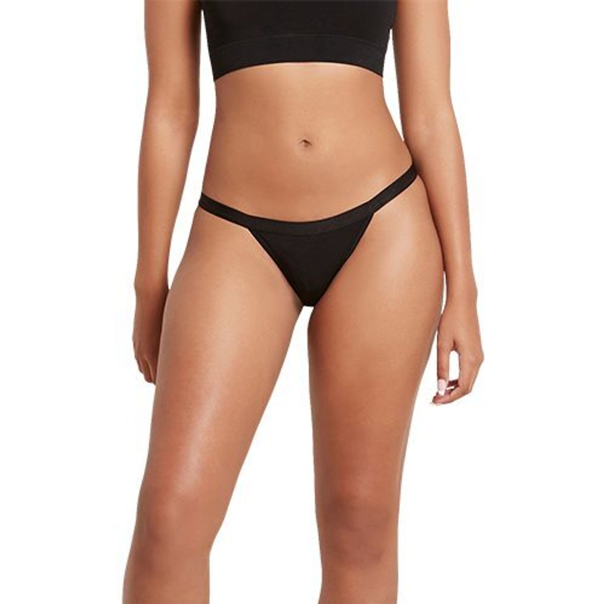 Boody Hi-Cut Bikini LyoLyte sort str. XL