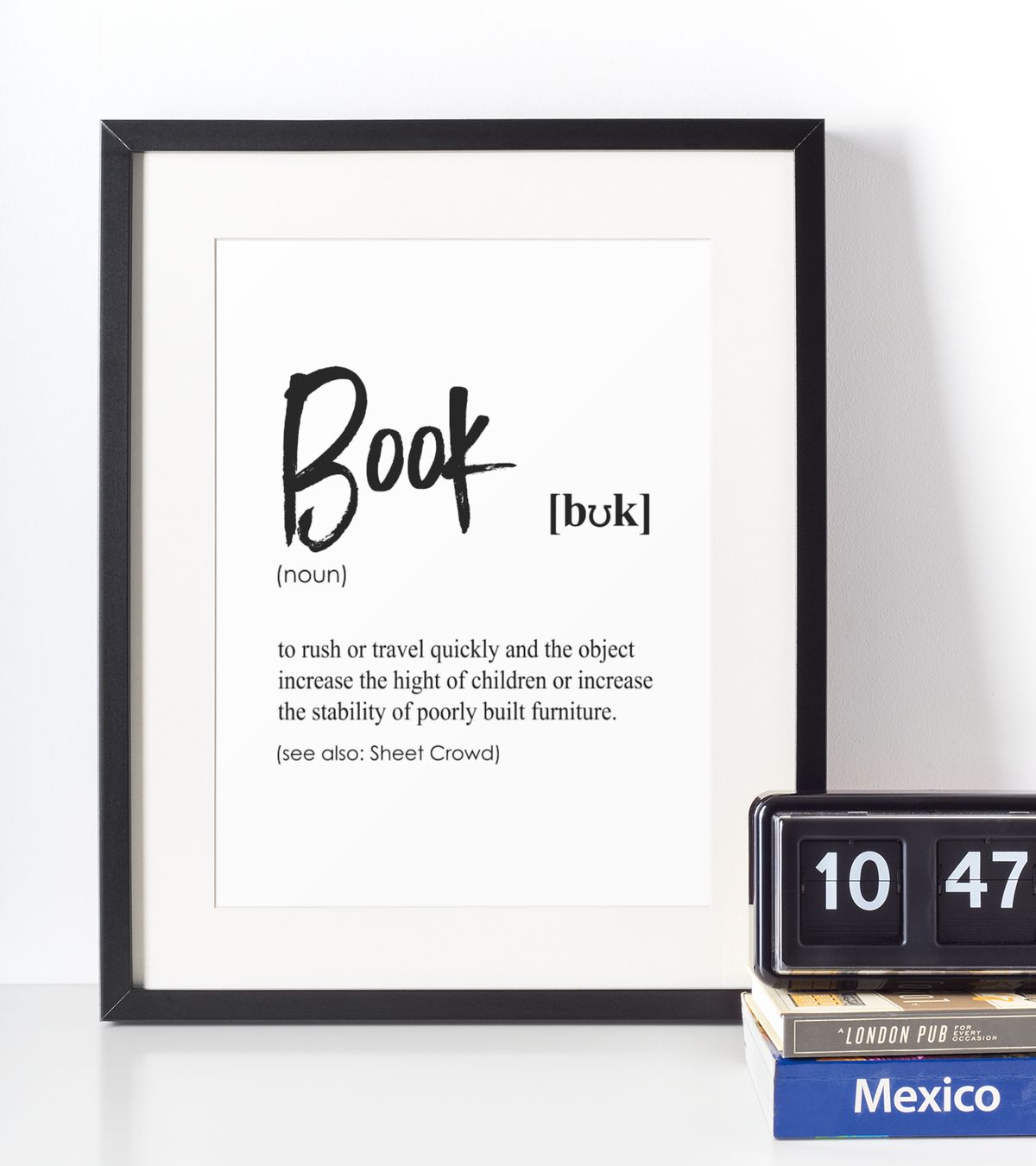 Book definition plakat