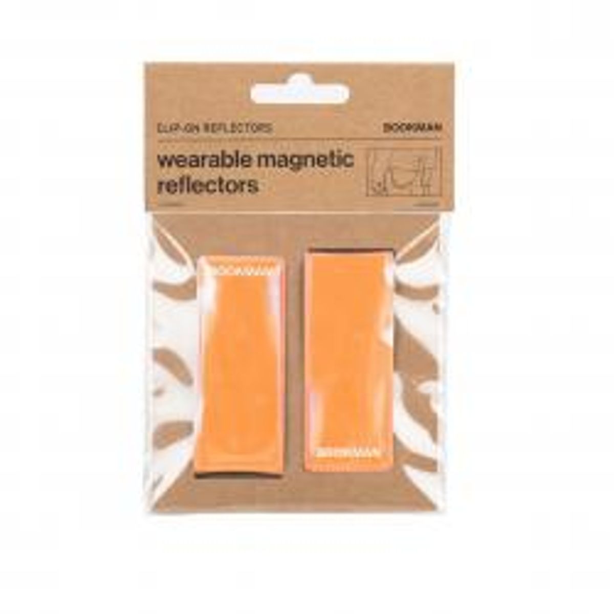 Bookman Clip-on Reflekser - Orange - Reflekser