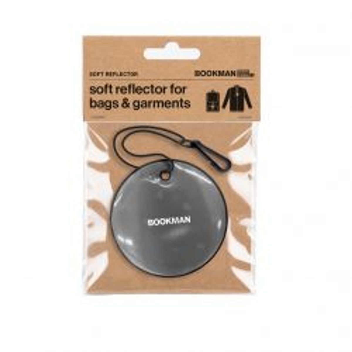 Bookman Hanging Reflectors Circle - Sort - Reflekser