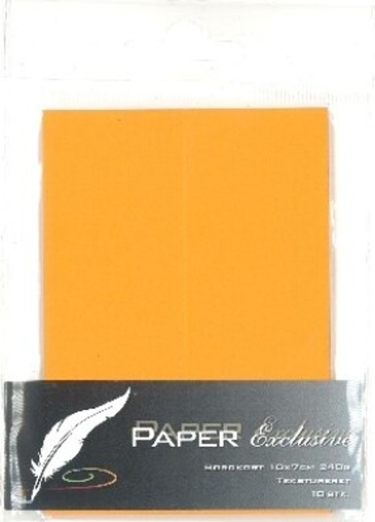 Bordkort - Blanke - Orange Tekstureret - 10x7 Cm - 10 Stk.