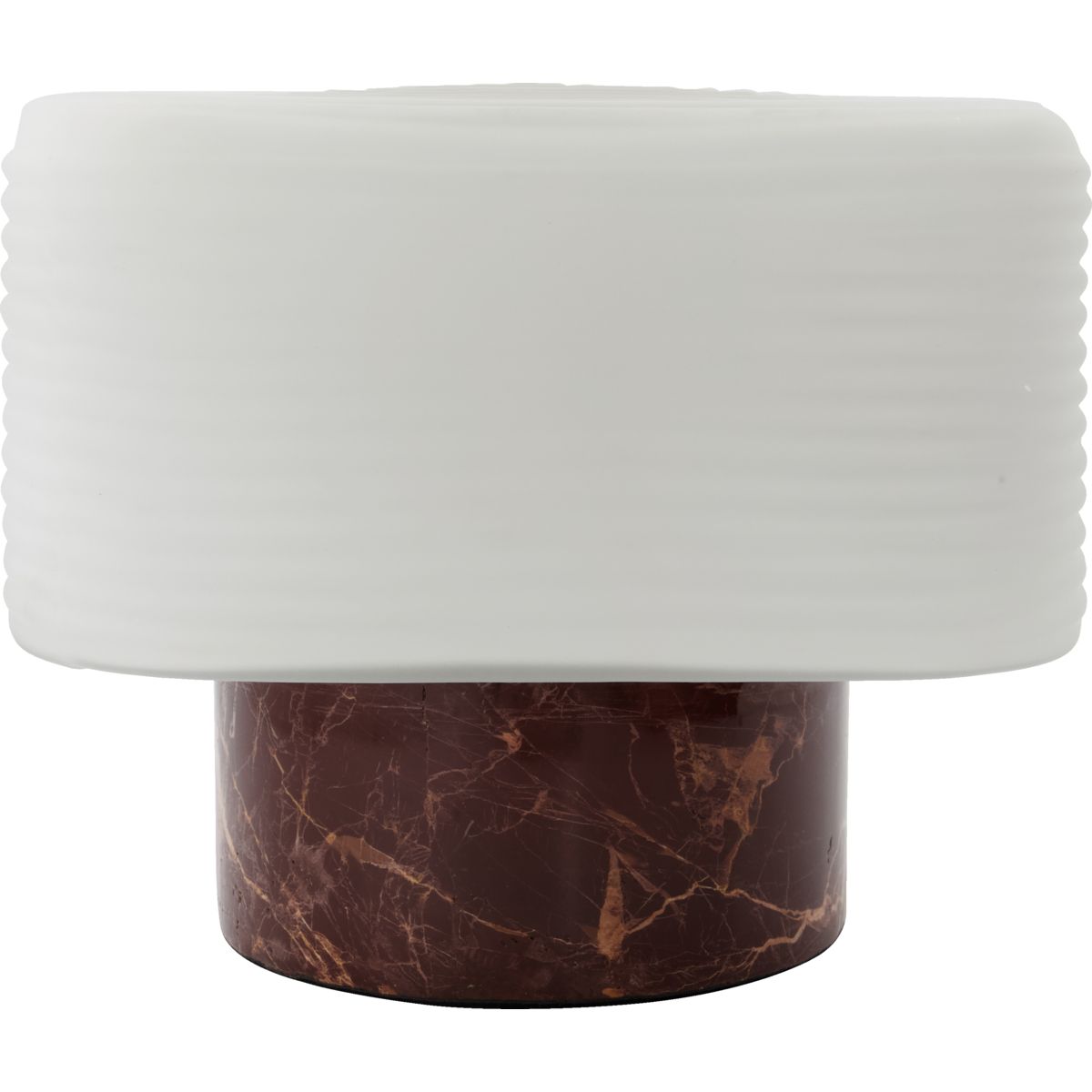 Bordlampe, HDNeat, Brun - Brown / Glass , Marble / l: 24 cm, w: 24 cm, h: 20.5 cm