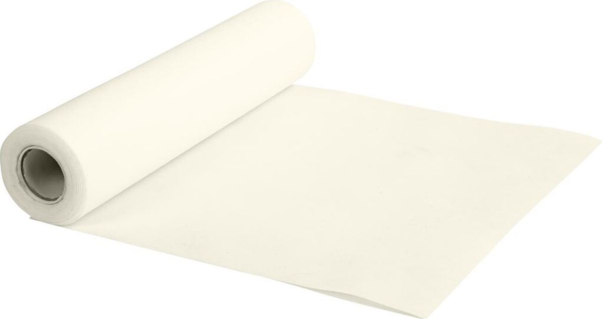 Bordløber Af Imiteret Stof - B 35 Cm - 70 G - Creme - 10 M