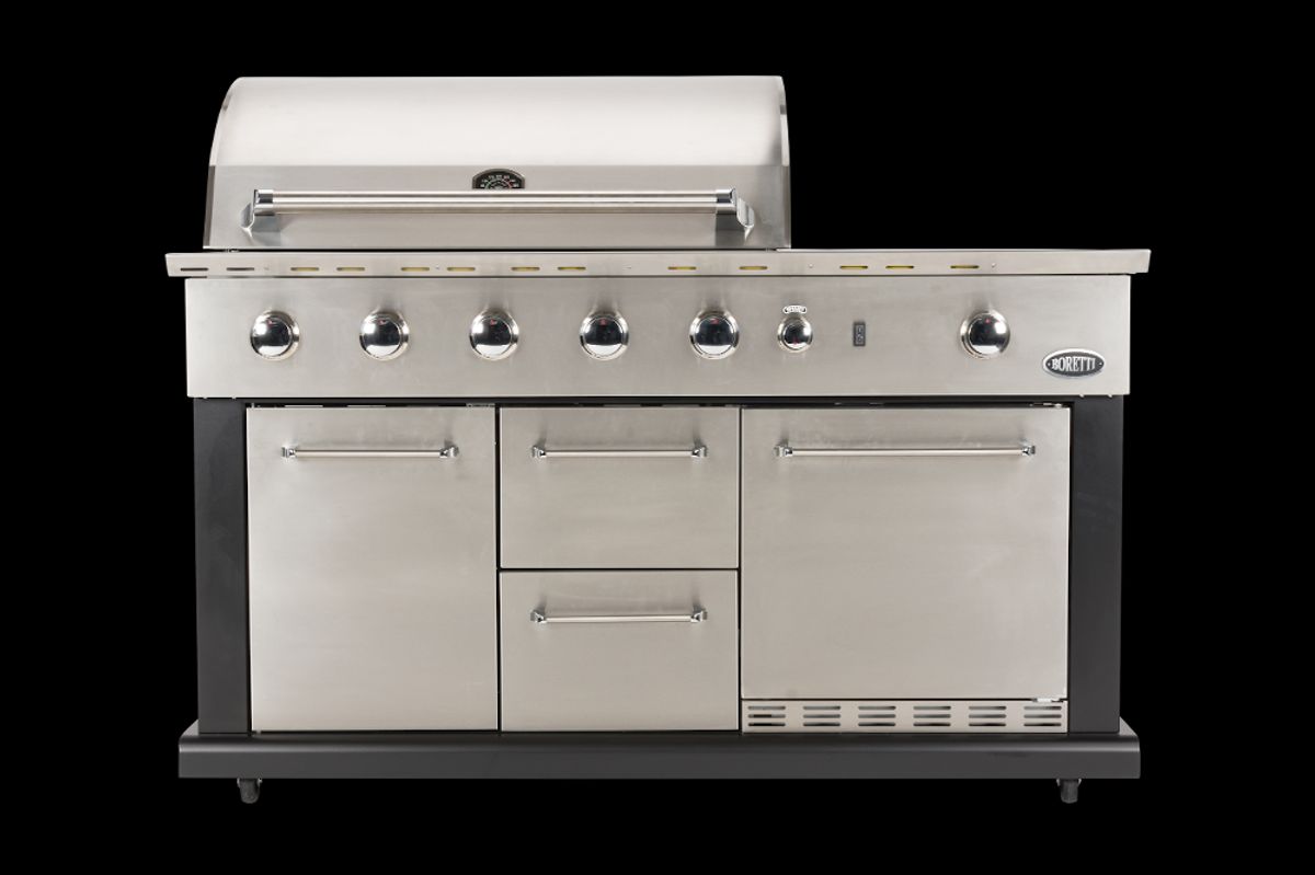 BORETTI LUCIANO GASGRILL M/KØLESKAB METAL - 157