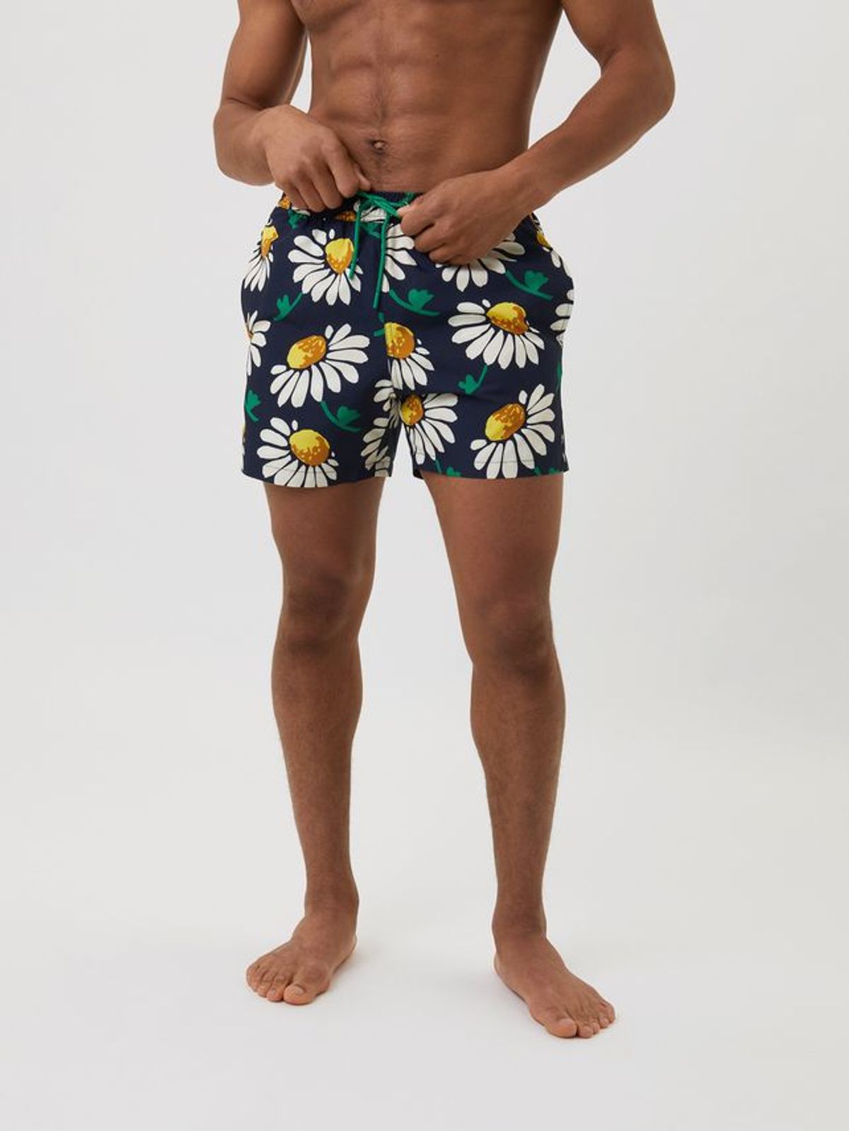 BORG PRINT SWIM SHORTS, BB SUMMER LEAFS