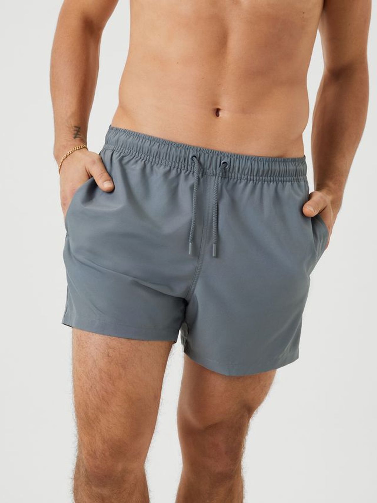 BORG SOLID SWIM SHORTS, PASTEL YELLOW