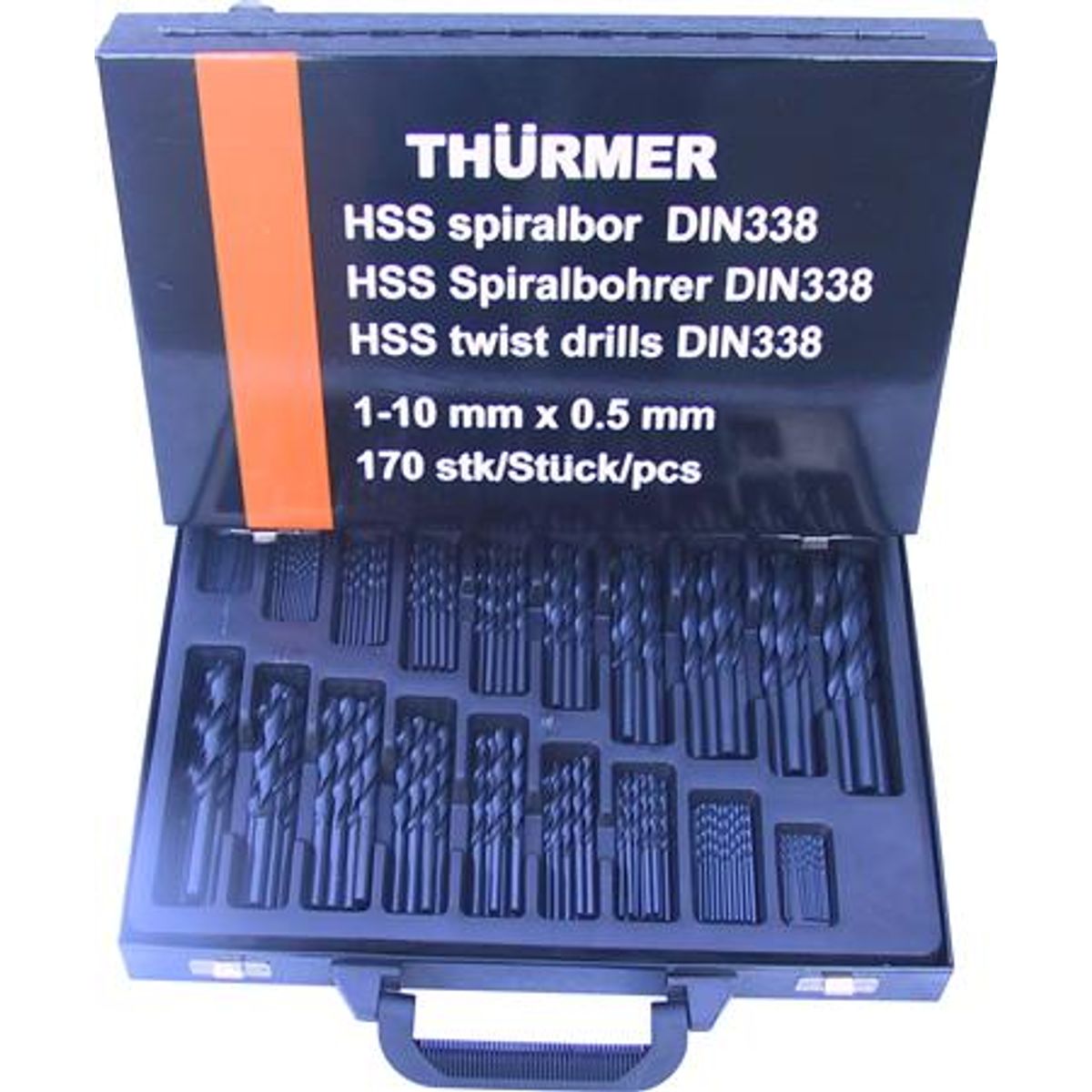 Borsæt 1-10Mm 0,5 Hss 170 Stk Thürmer Tools