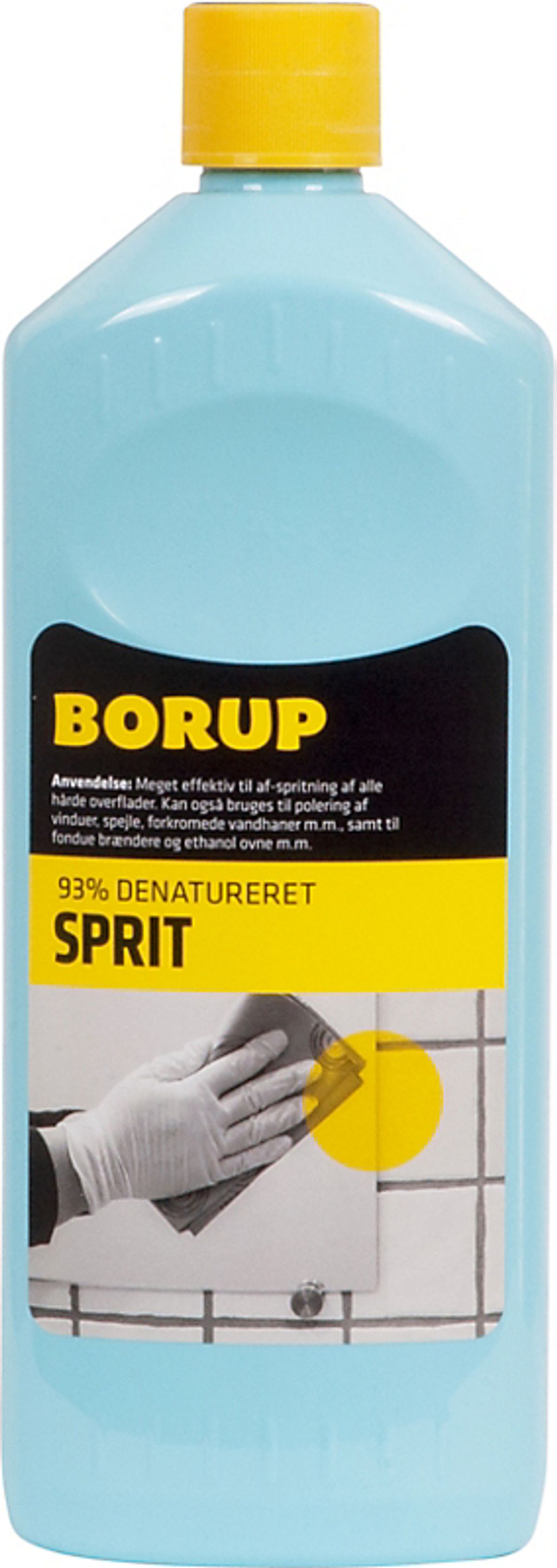 Borup Husholdningssprit 93% - denatureret Flaske a 1 liter