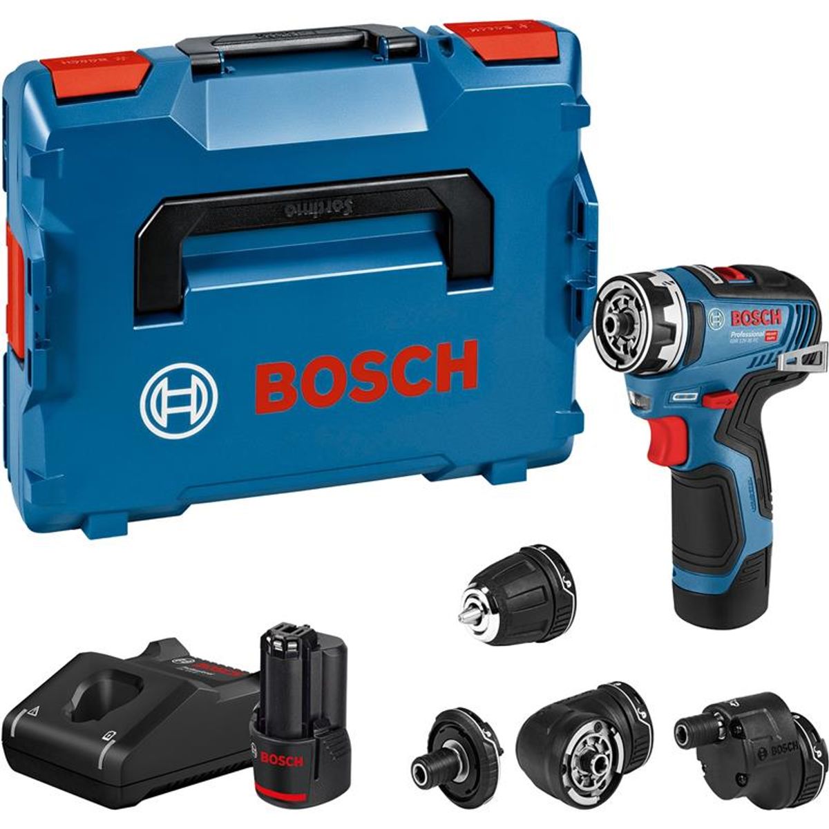 Bosch 12V Skruemaskine GSR 12V-35 FC 2X3,0AH M/4XBOR L-BOXX