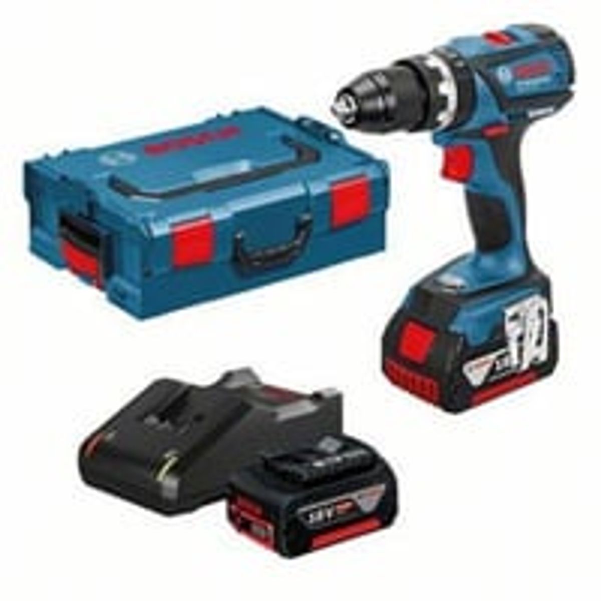 Bosch 18V Skruemaskine GSR 18V-EC, 2 x 5,0 Ah, 1,6 kg