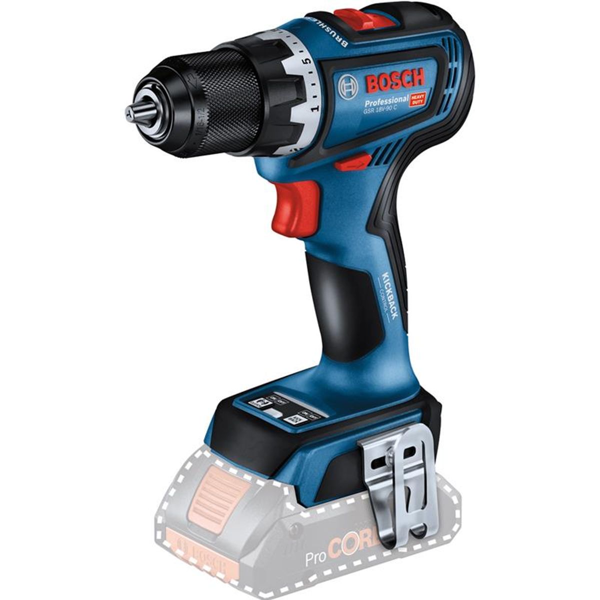 Bosch akku bore-/skruemaskine GSR 18V-90 C Professional