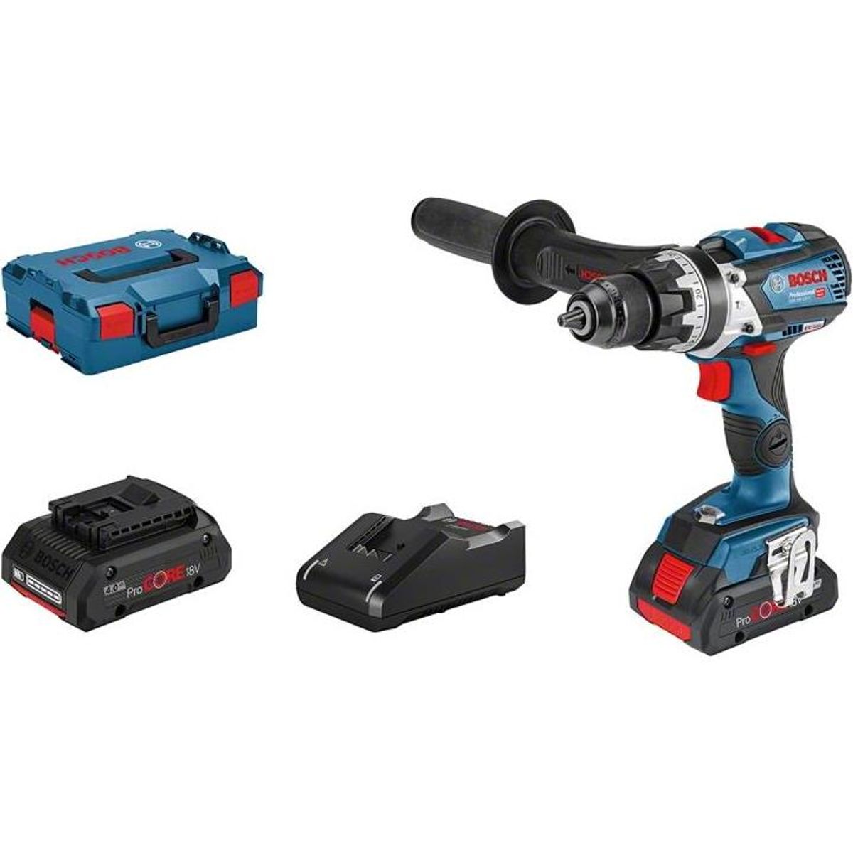 Bosch akku Slagboremaskine GSB 18V-110 C 2x4,0Ah