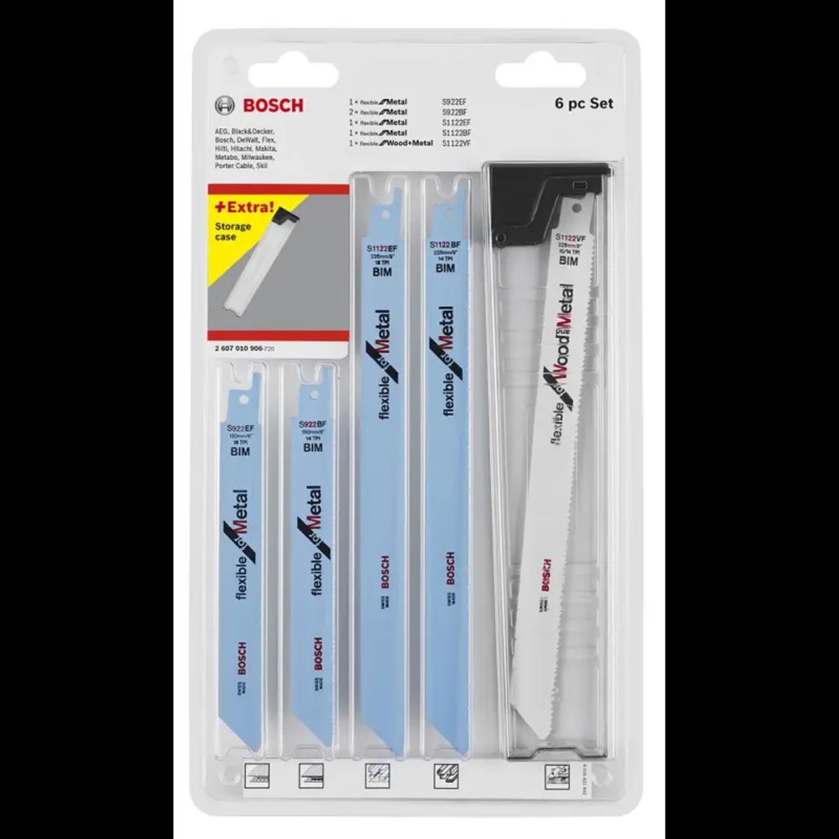 Bosch Bajonetsavkl 6 Stk Top Seller Sæt - 2607010906