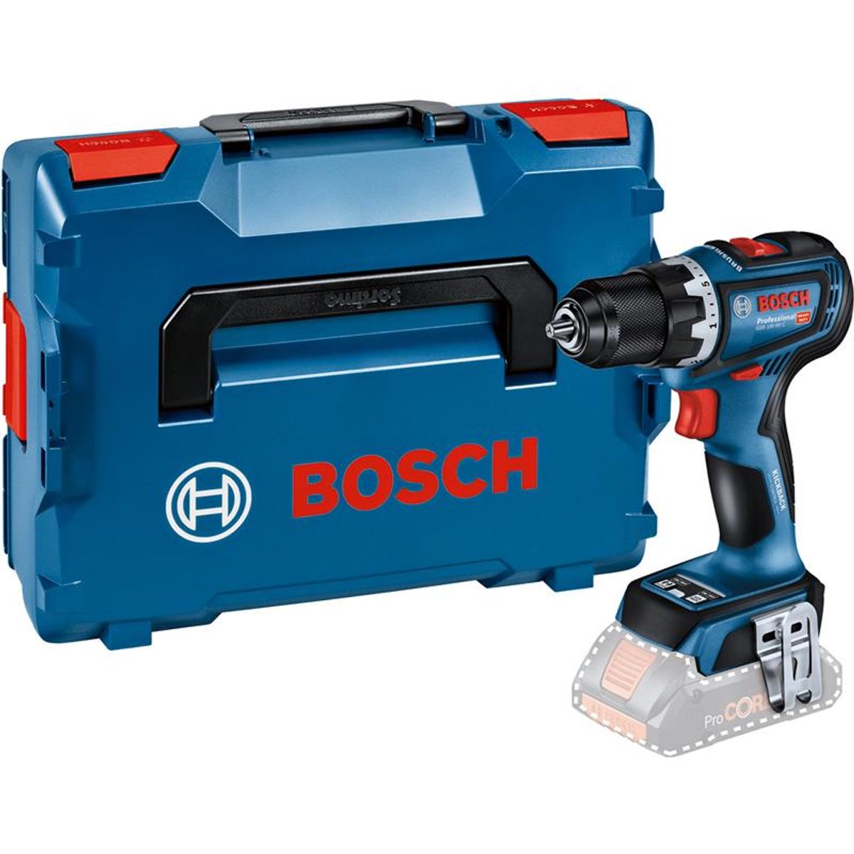 Bosch bore-/skruemaskine GSR 18V-90 C Professional Solo i L-BOXX