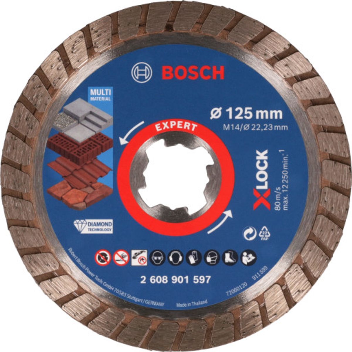 Bosch diamantskæreskive EXPERT Multi Material turbo, 125 mm