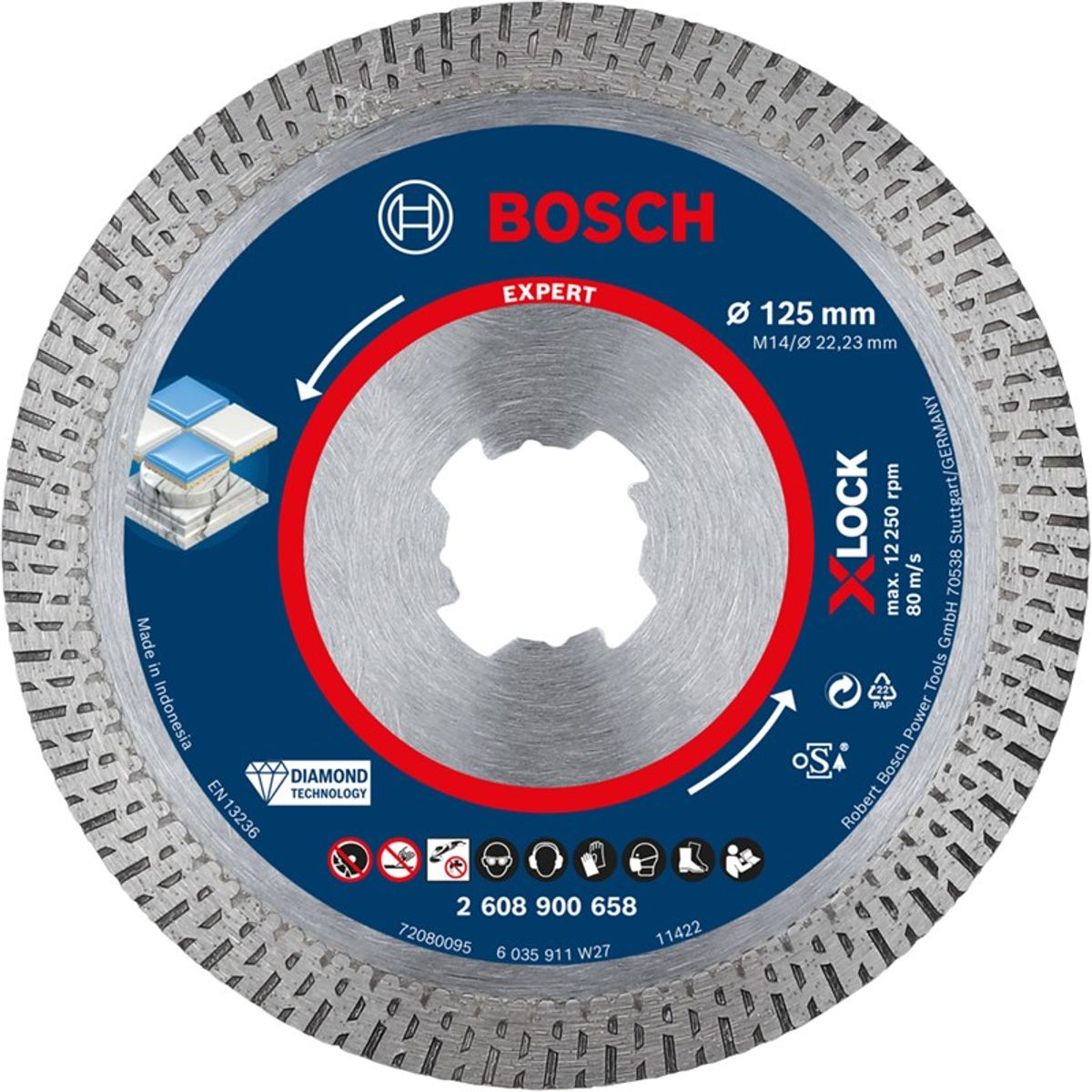 Bosch Diamantskæreskive XL HARDCERAMIC 125mm