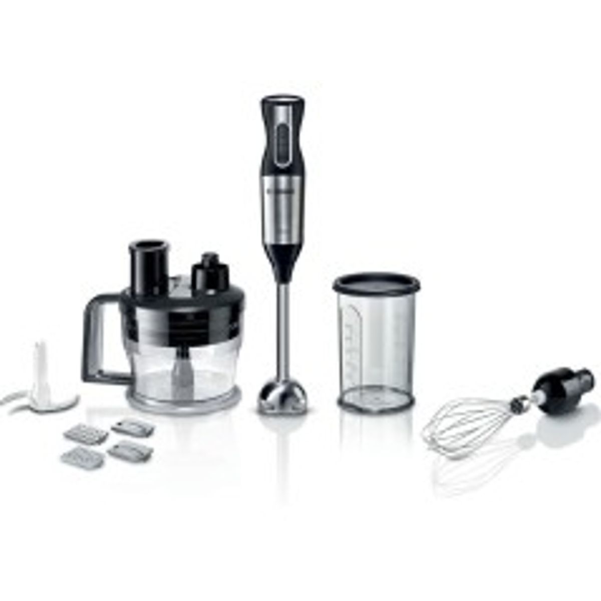 Bosch ErgoMixx Style MS6CM4190 Stavblender Turbofunktion Rustfrit stål/sort