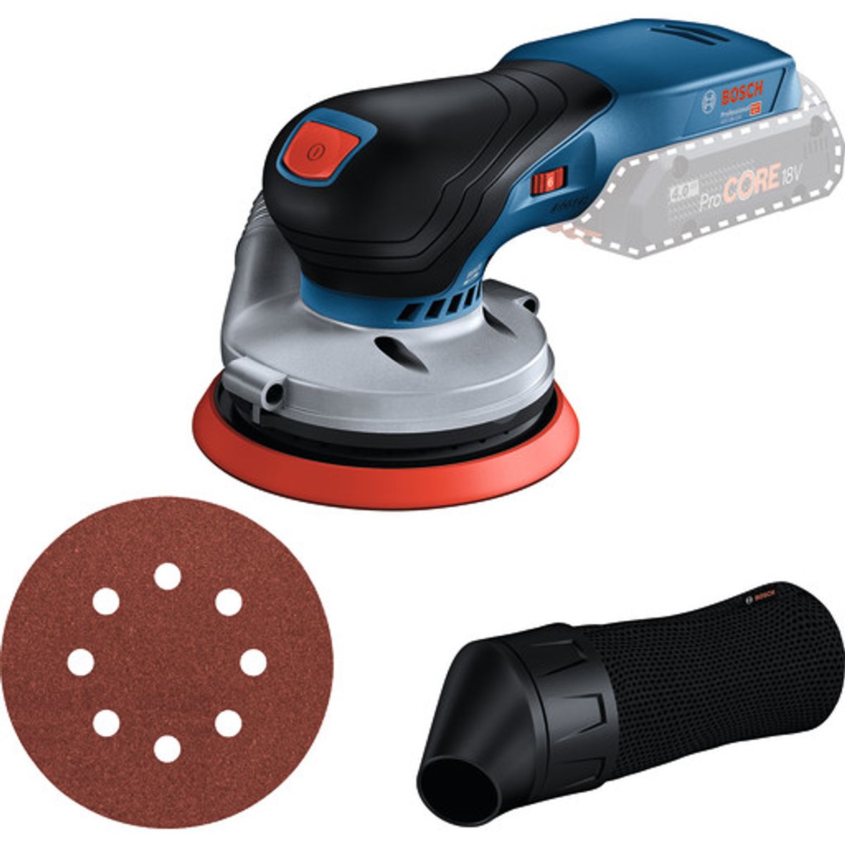 Bosch excentersliber GEX 18V-125, solo