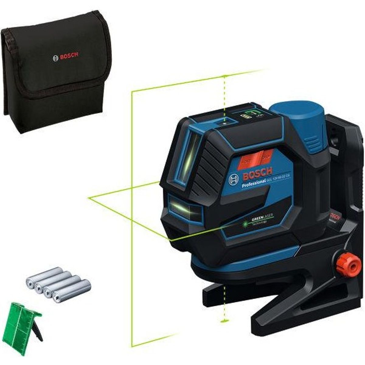 Bosch Linjelaser grøn GCL 12V-50-22 CG/AA