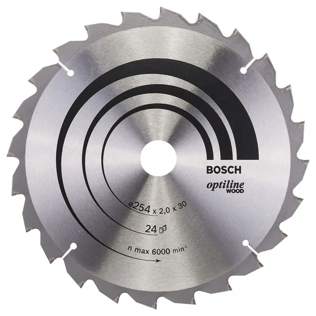 Bosch Rundsavsklinge Ø254x30mm 24t -5gr Træ - 2608640434