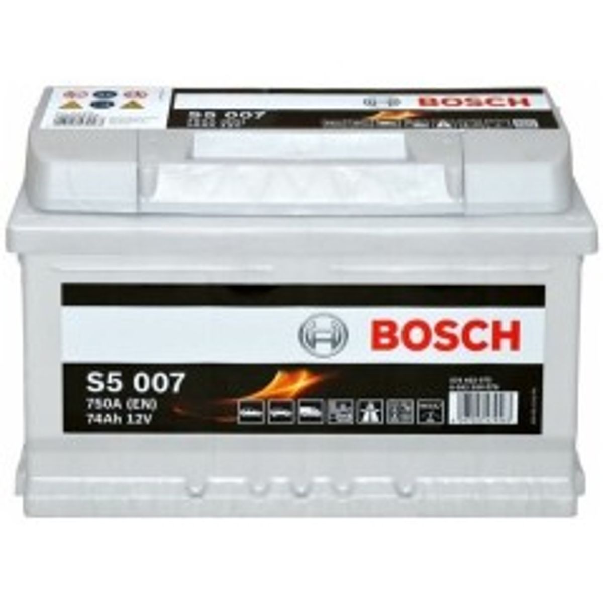 Bosch S5 007 batteri til køretøj Blybatterier (VRLA) 74 At 12 V 750 A Bil