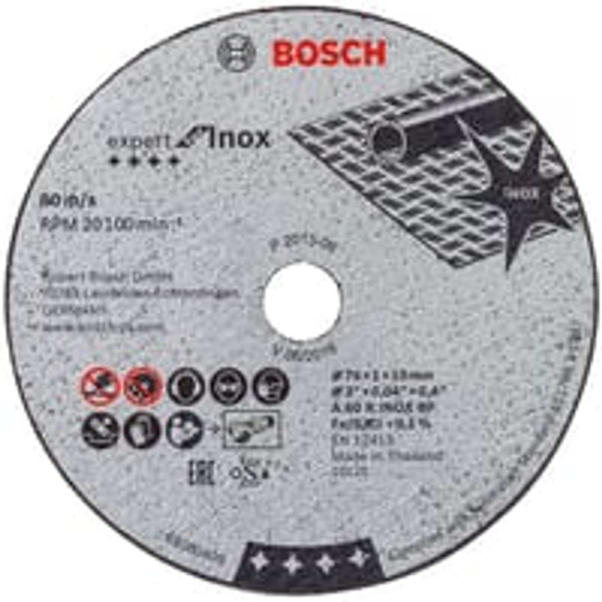 Bosch skreskive Expert til INOX, 76/10 mm x 1 mm, 5 stk.