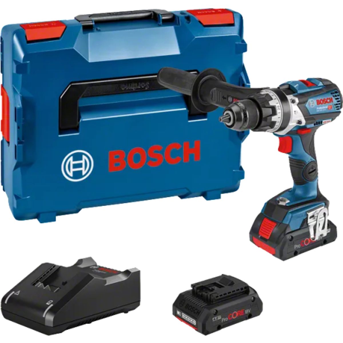 Bosch slagboremaskine GSB 18V-110 C, 2 x 18 V/4,0 Ah