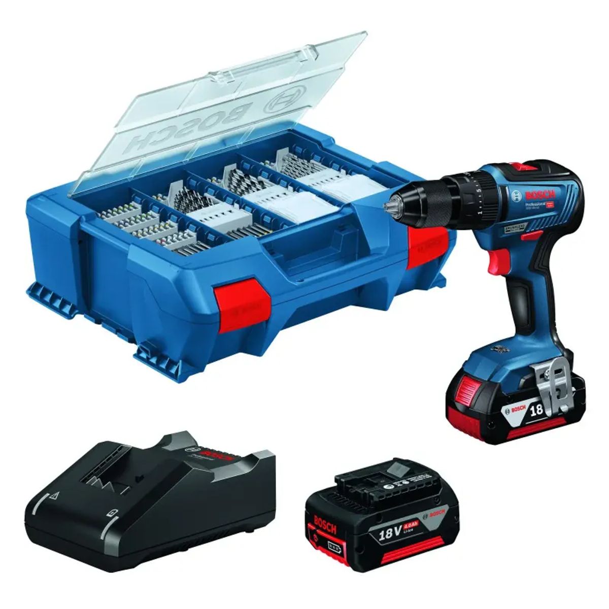 Bosch Slagboremaskine Gsb 18V-55 2x4ah 82ac Lc - 06019H530A