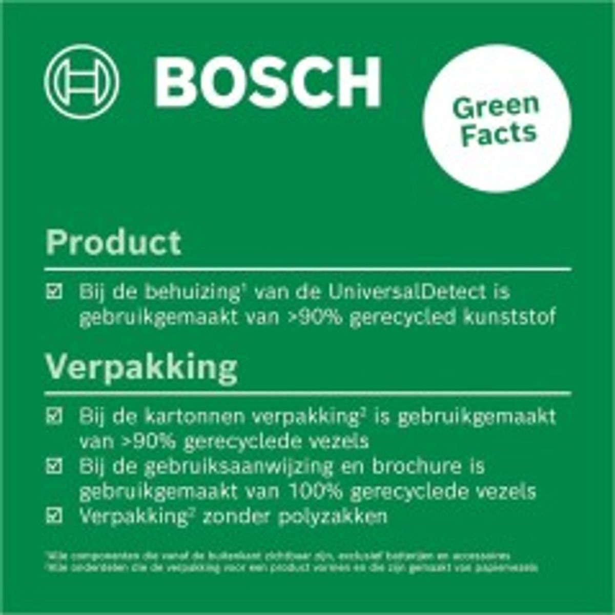 Bosch Universal Detect Grøn