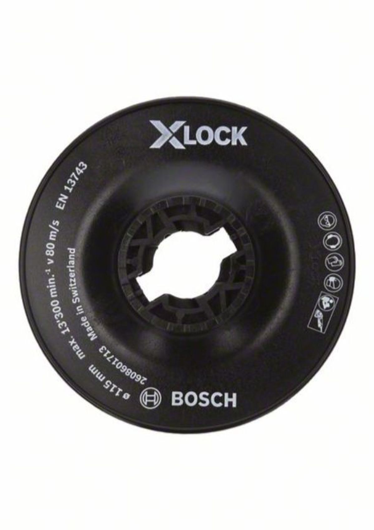 Bosch X-LOCK-bagskive, 115 mm, hård