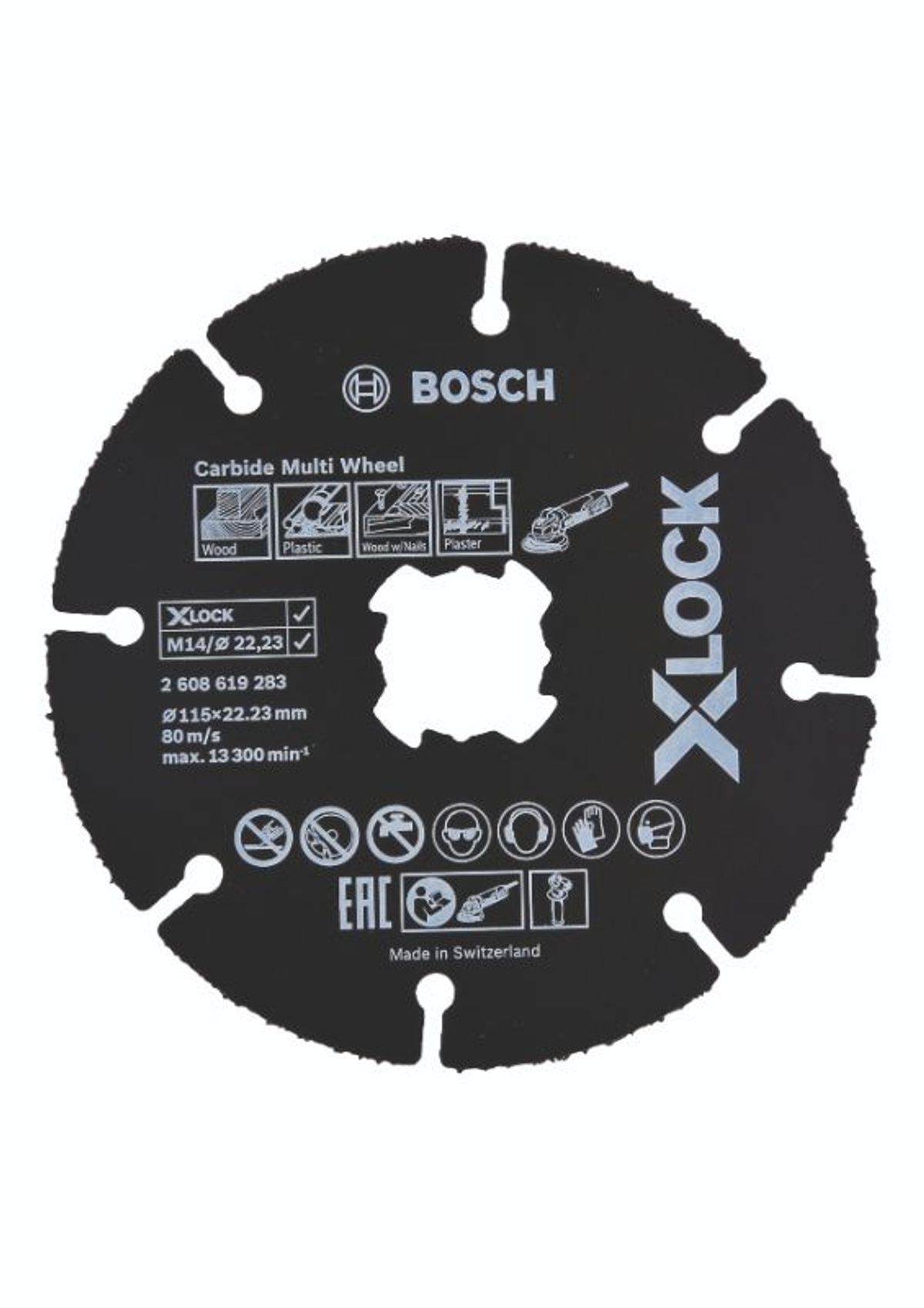 Bosch X-LOCK Carbide Multi Wheel-skæreskive HM 115 x 22,23mm