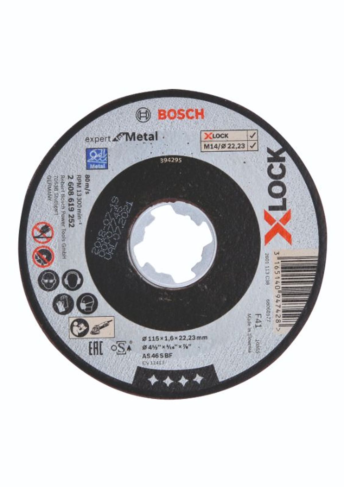 Bosch X-LOCK Expert for Metal-skæreskive 115 x 22,2 x 1,6mm