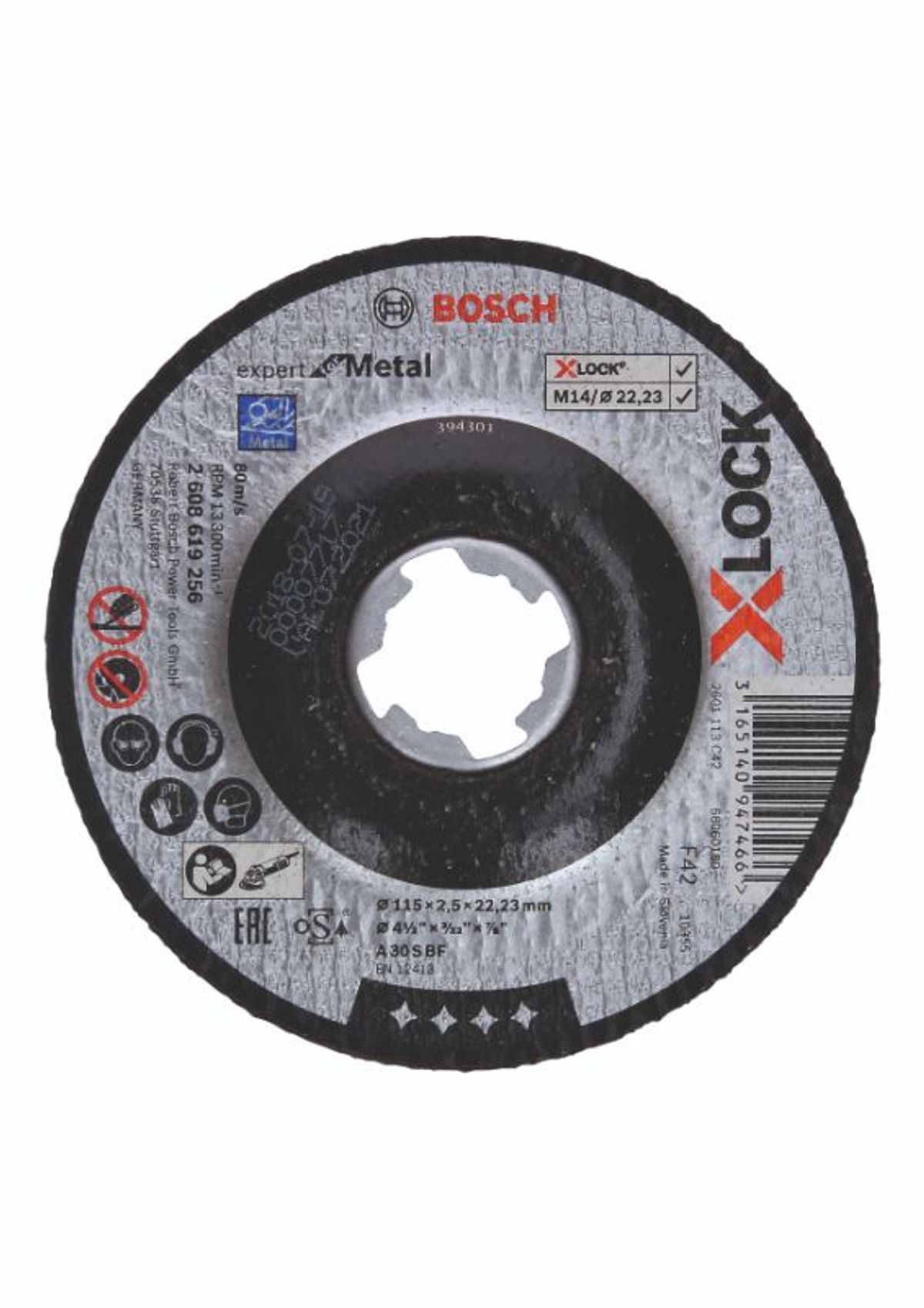 Bosch X-LOCK Expert for Metal-skæreskive 115 x 22,2 x 2,5mm