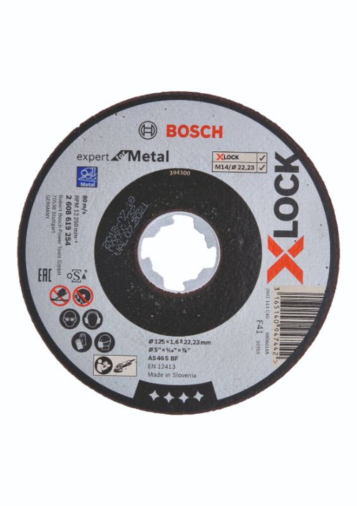 Bosch X-LOCK Expert for Metal-skæreskive 125 x 22,2 x 1,6mm