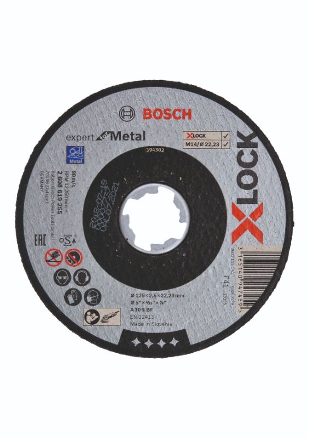 Bosch X-LOCK Expert for Metal-skæreskive 125 x 22,2 x 2,5mm