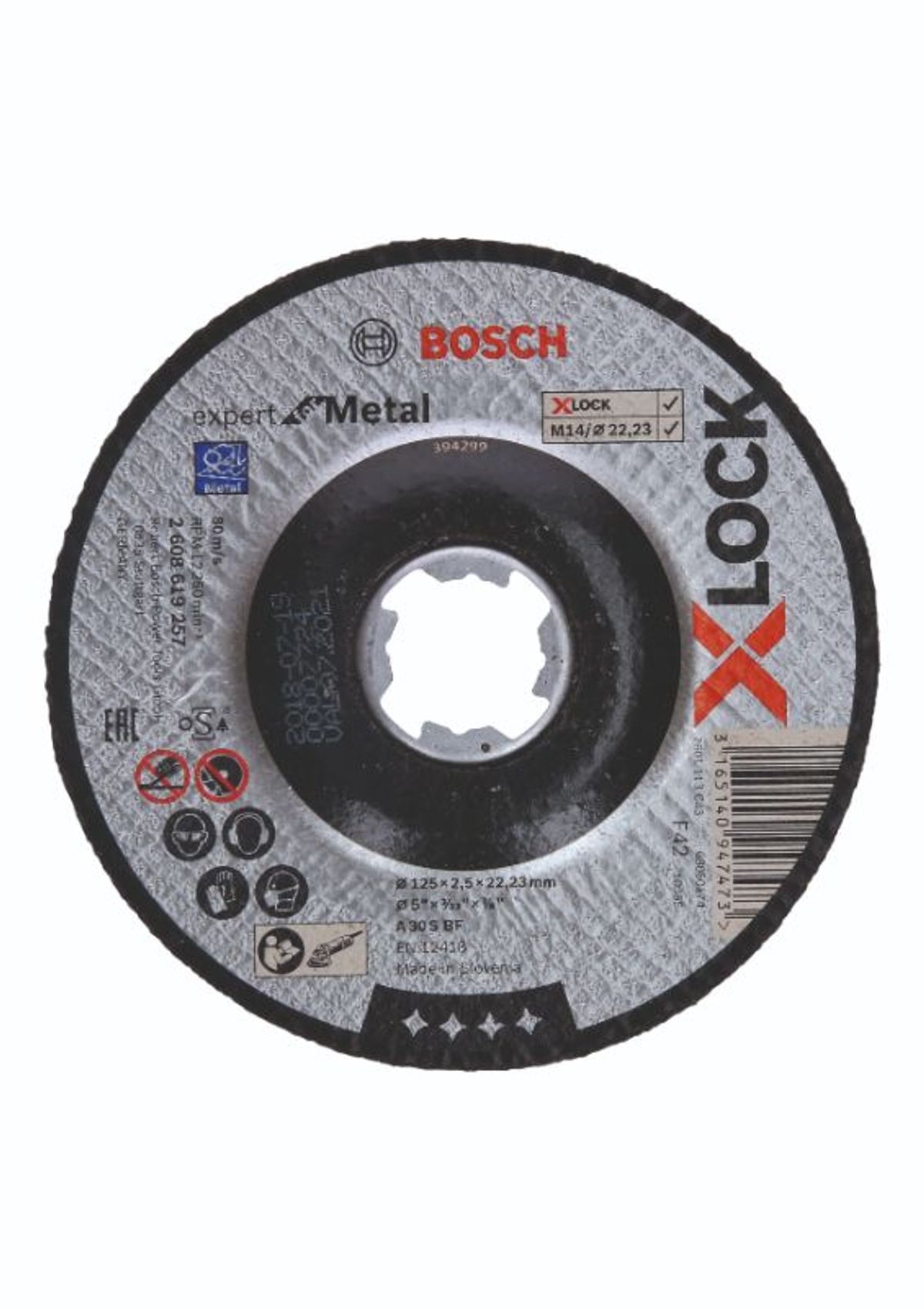 Bosch X-LOCK Expert for Metal-skæreskive 125 x 22,2 x 2,5mm