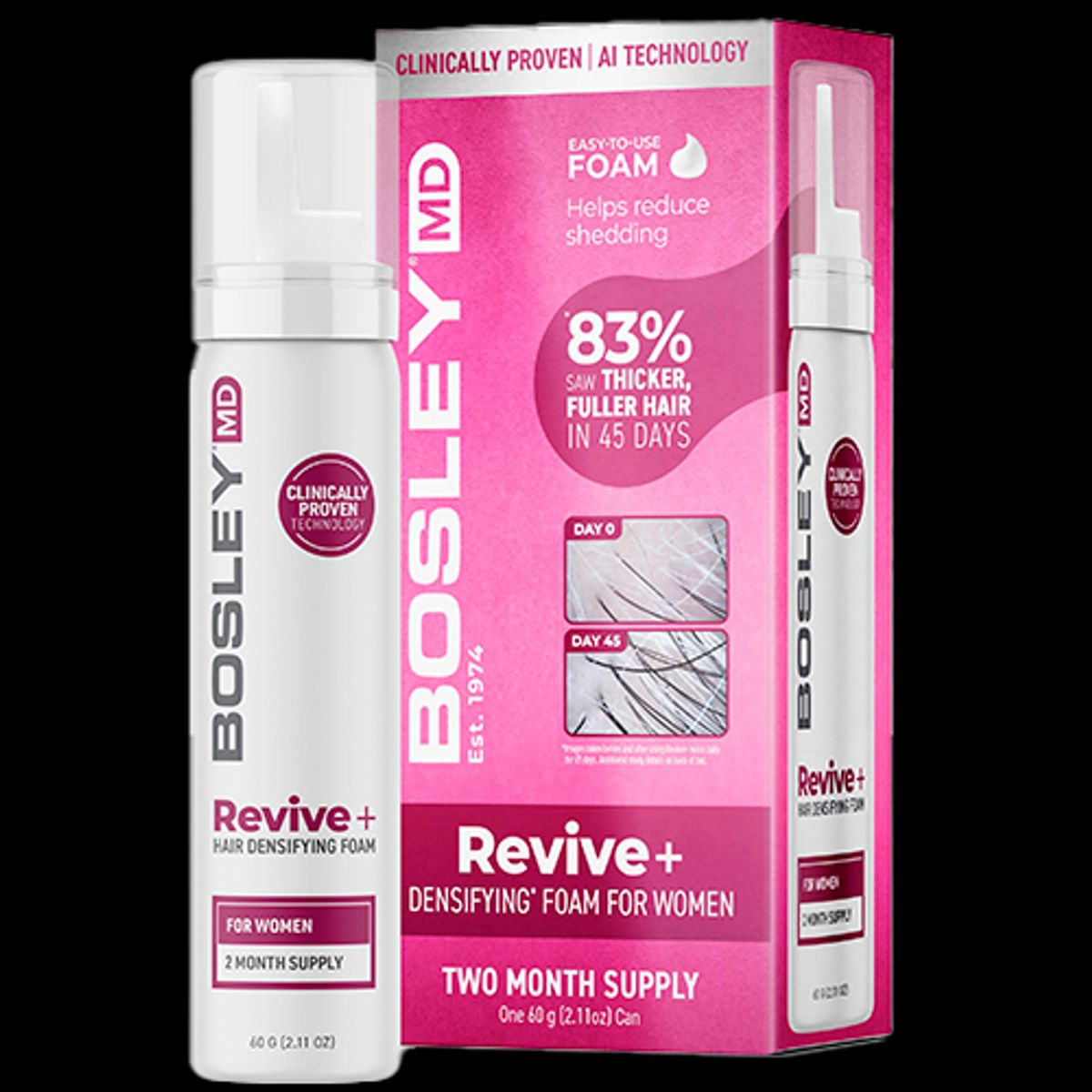 Bosley Revive+ Densifying Foam for Women (60 g)