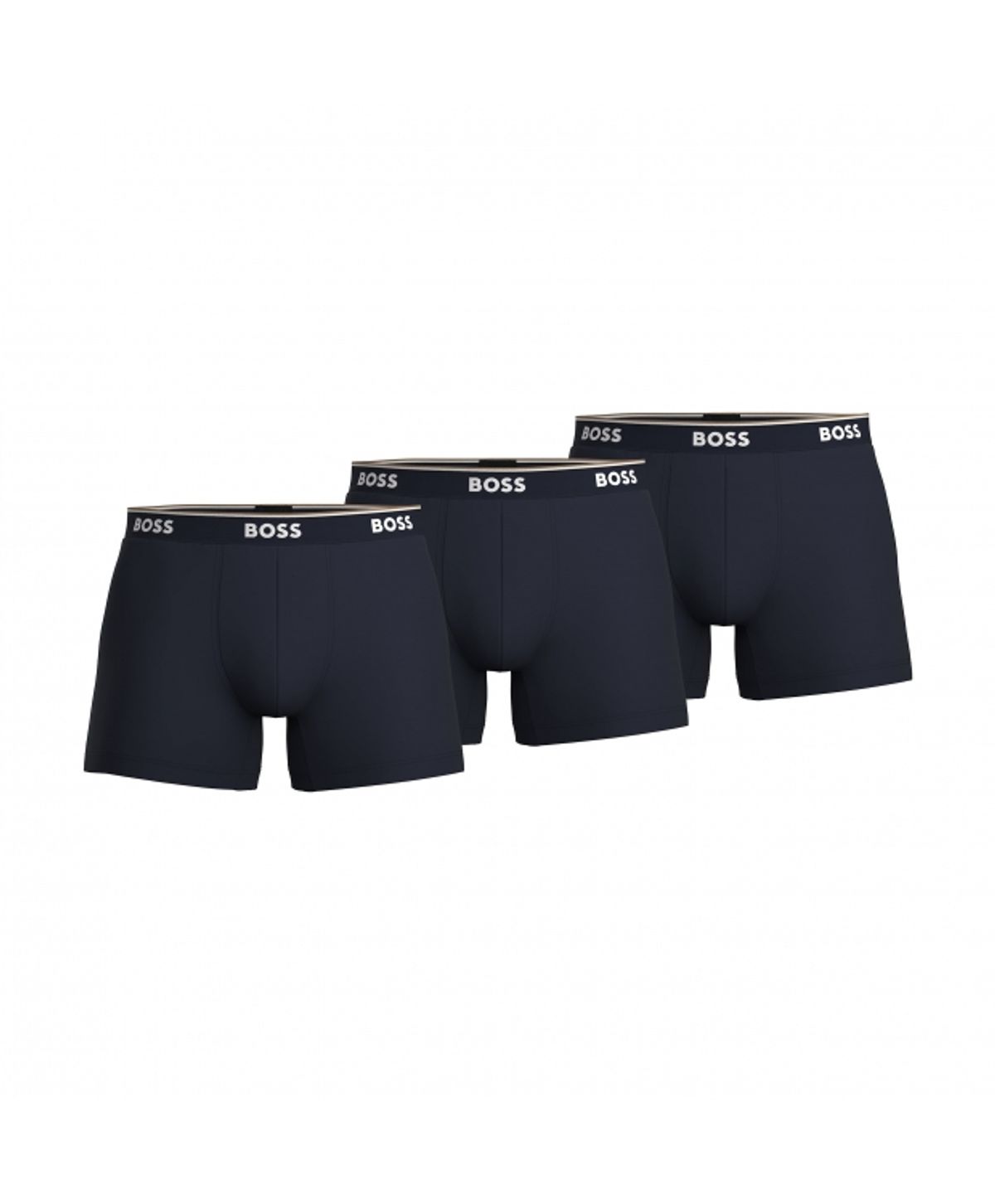 BOSS 3pak underbukser/boksershorts med signaturstribe i navy herre