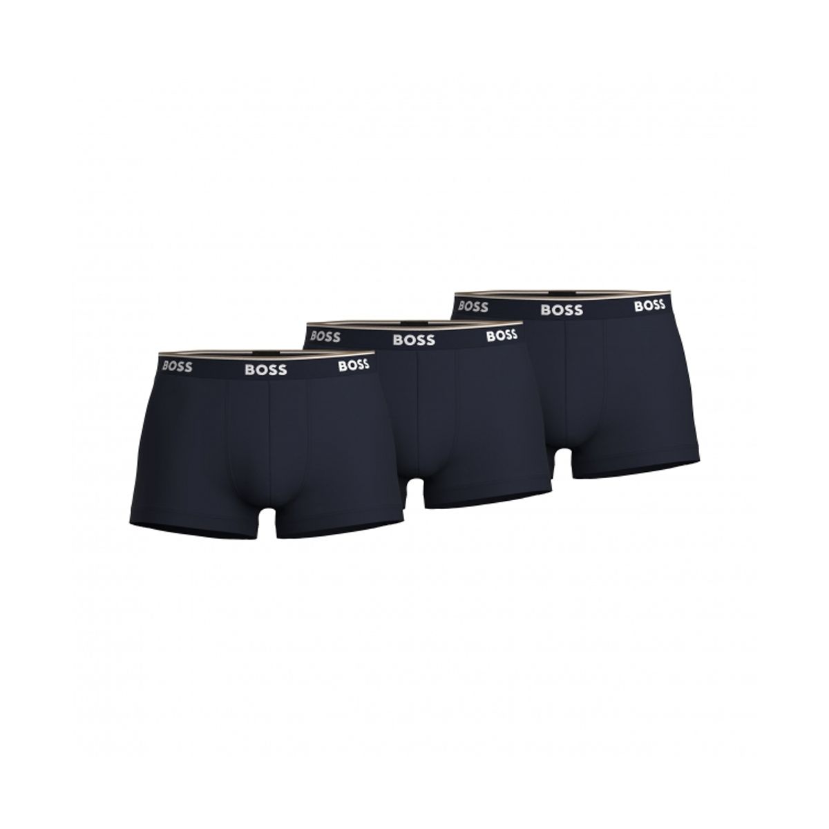 BOSS 3pak underbukser/boksershorts med signaturstribe i navy til herre