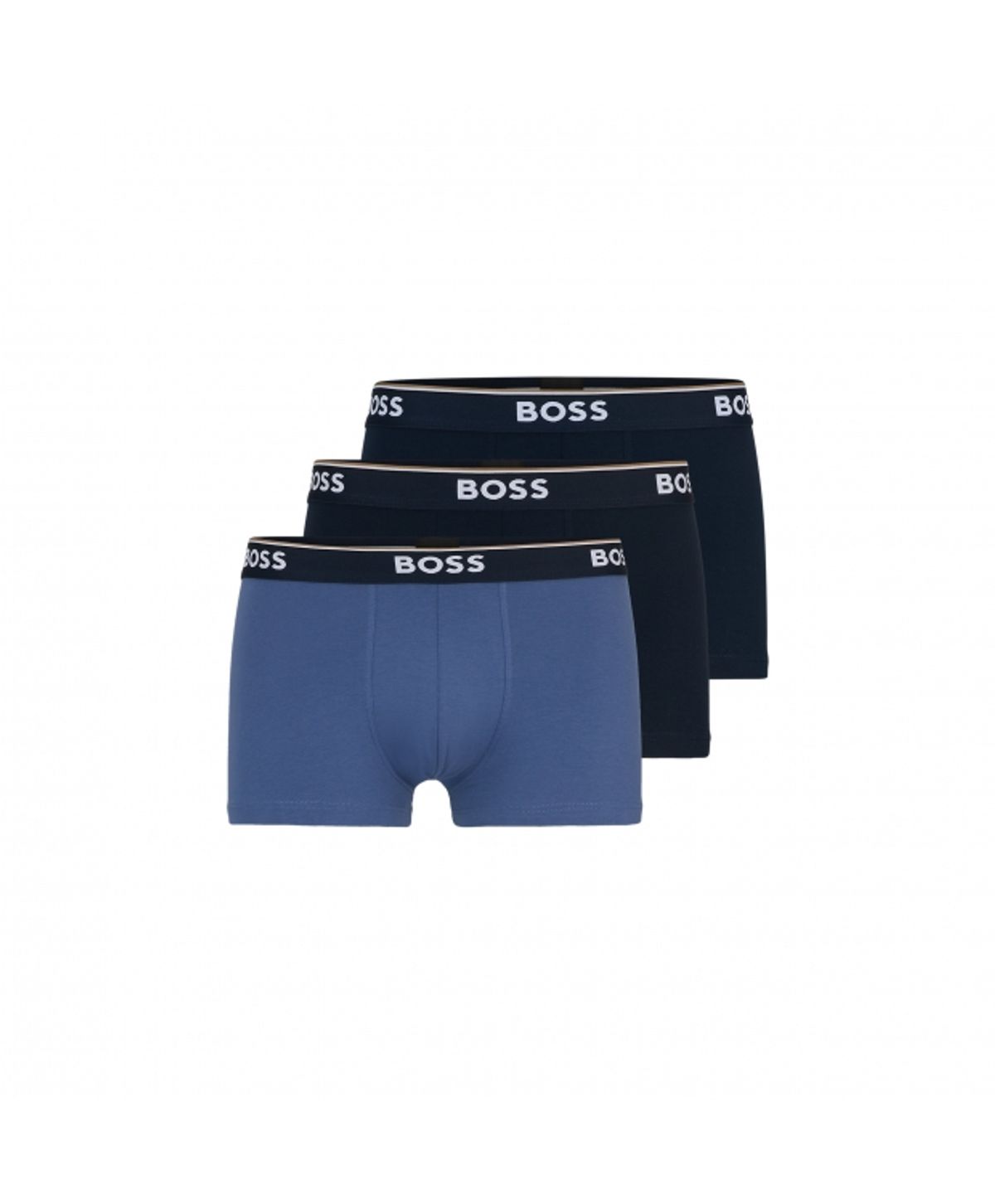 BOSS 3pak underbukser/boksershorts med stræk og logo-linning multifarvet til herre.