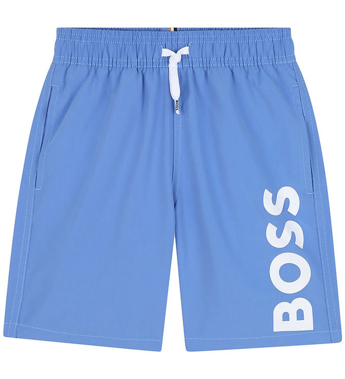 BOSS Badeshorts - Blå m. Hvid