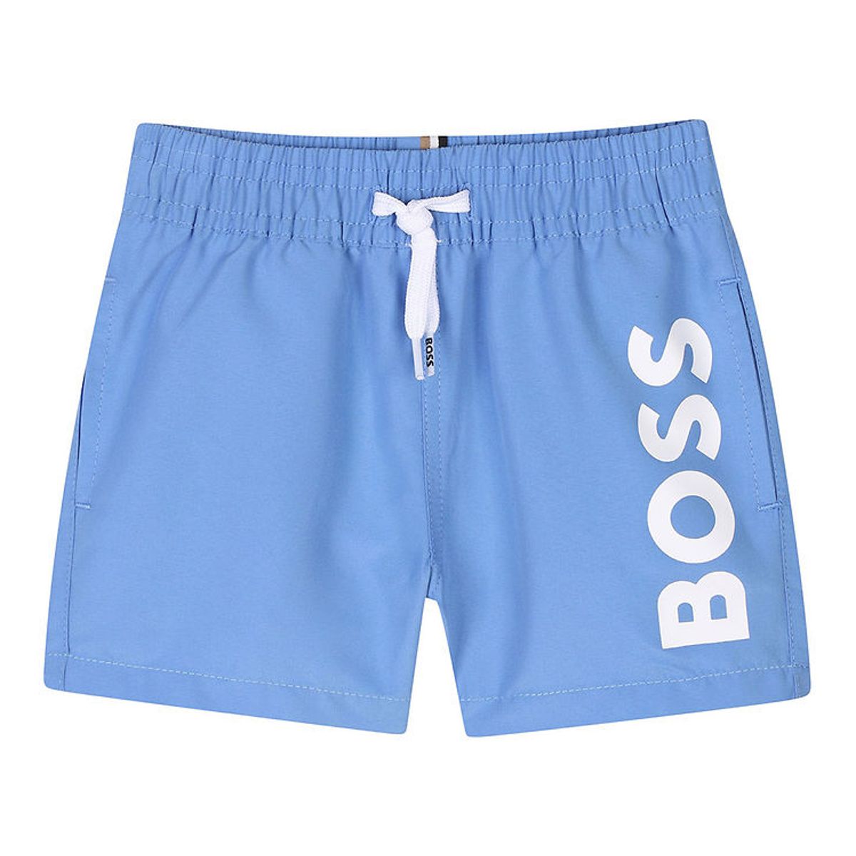 BOSS Badeshorts - Blå m. Hvid