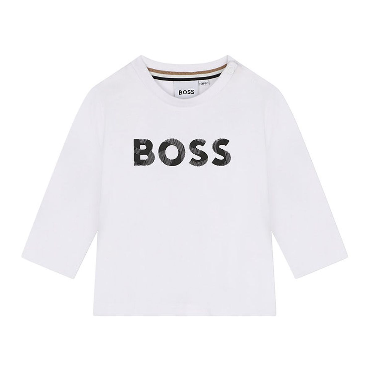 BOSS Bluse - Hvid m. Sort