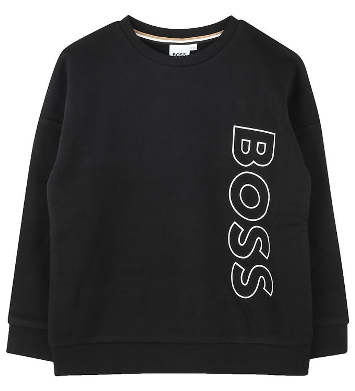 BOSS Sweatshirt - Sort m. Hvid