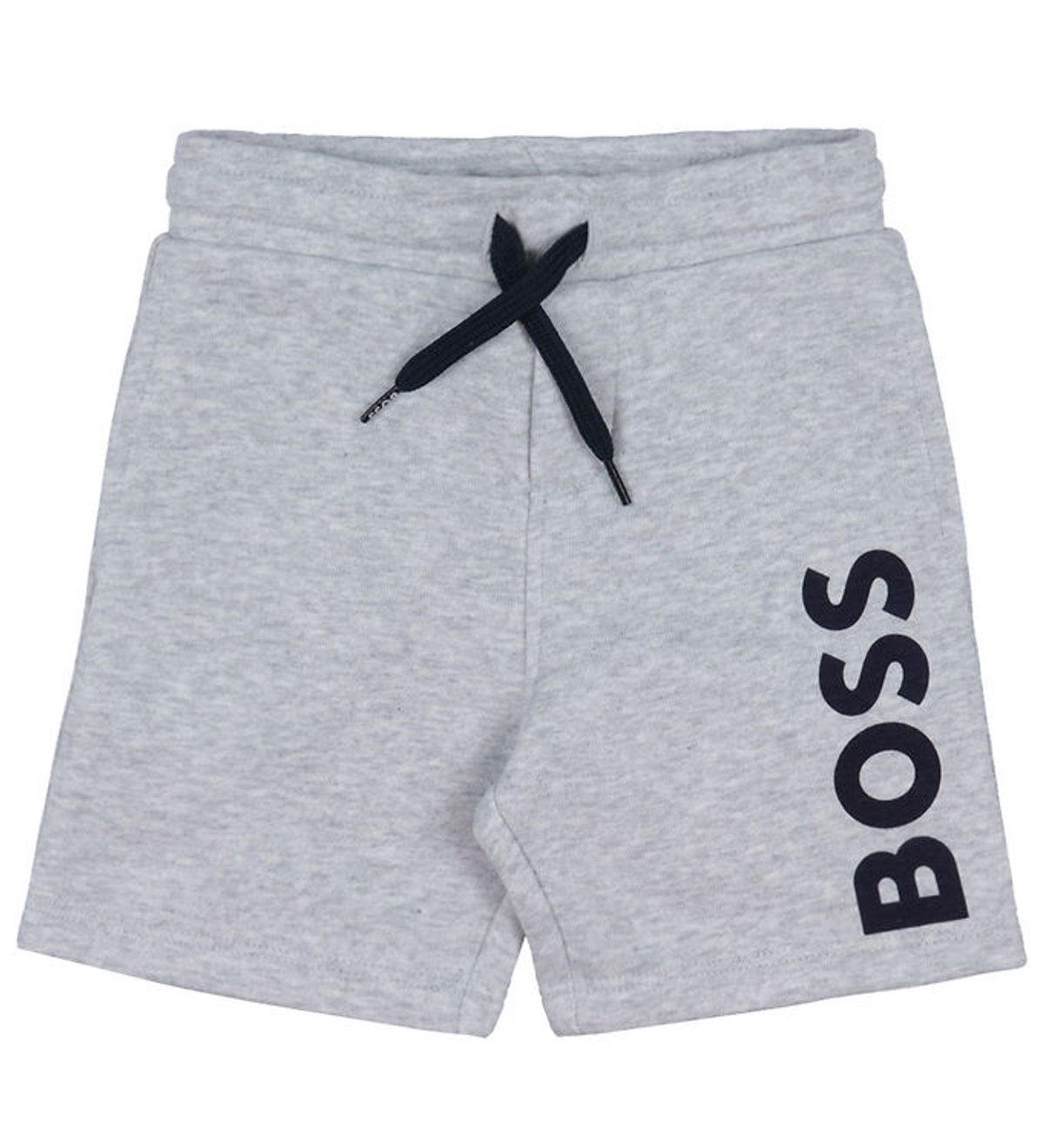 BOSS Sweatshorts - Gråmeleret m. Navy